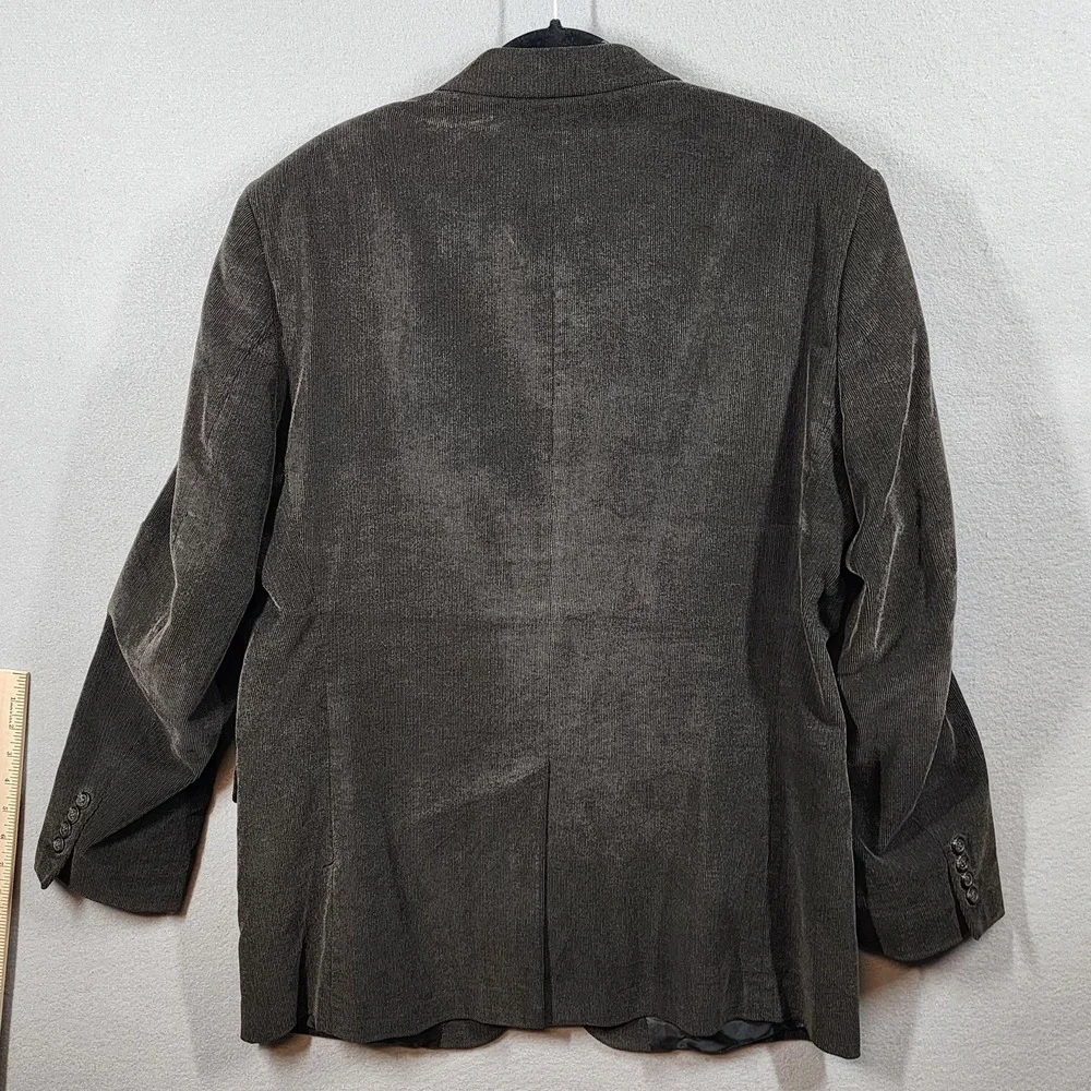 Chaps Blazer Mens Large Brown Corduroy Sport Coat Two‎ Button Notch Lapel Jacket